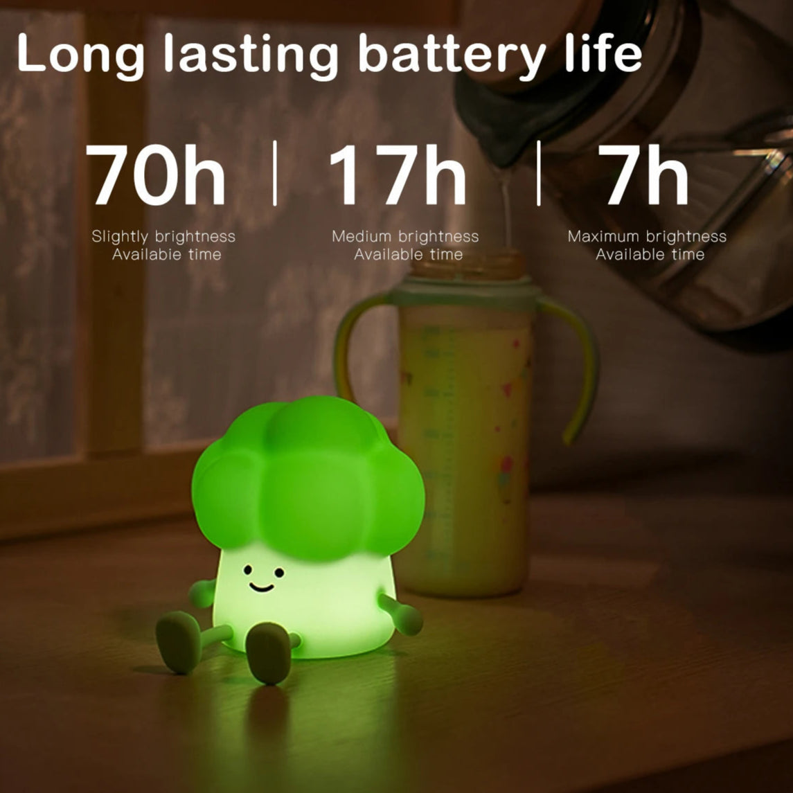 BrightBroccoli Silicone LED Night Light