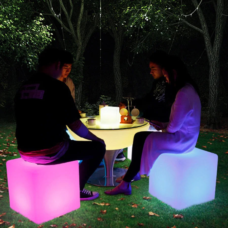 RGB Glow Cube Nightlight - For Outdoor or Indoor Use