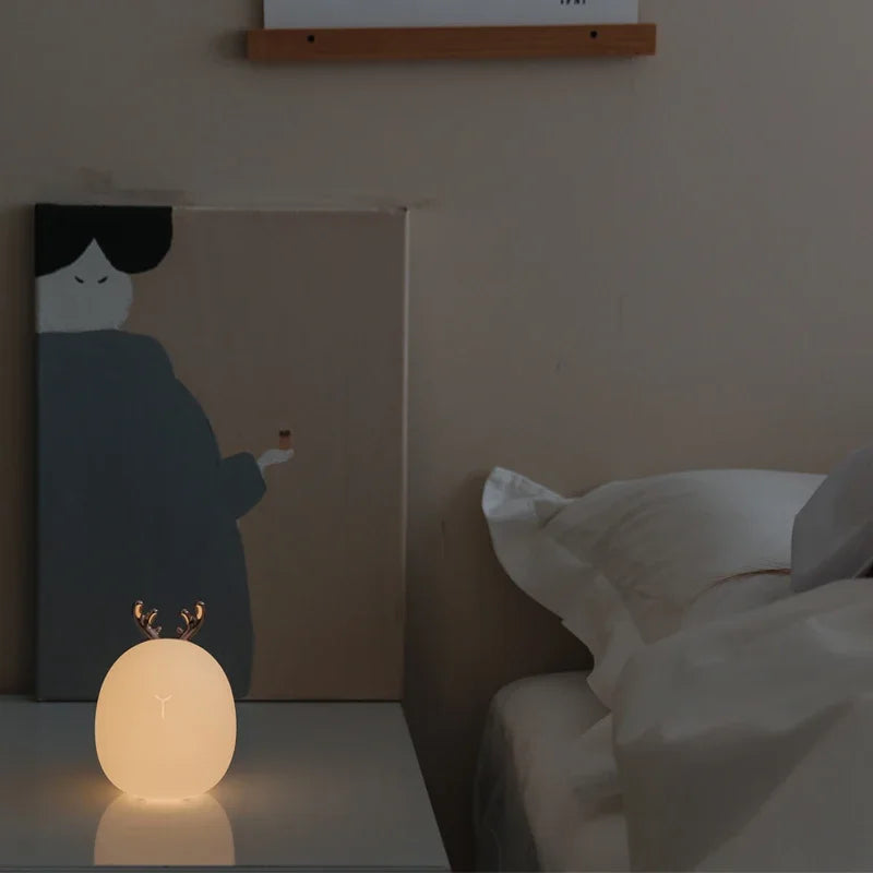 Soft Glow Animal Nightlight – Deer & Rabbit Designs