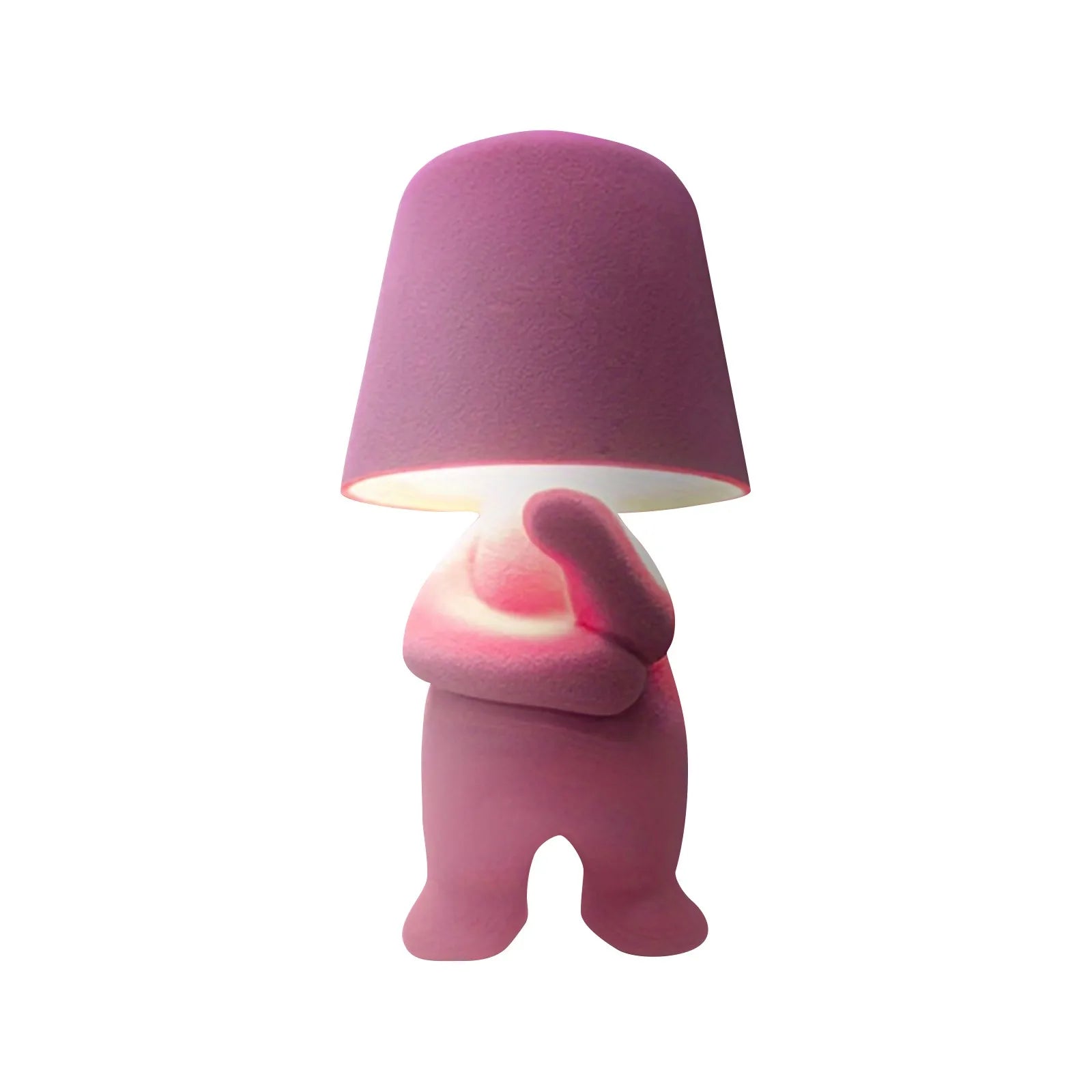 Flocked Figurine Touch Lamp