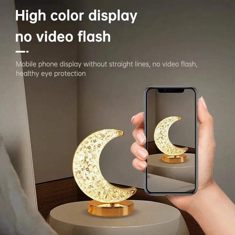 Rechargeable Glowing Crystal USB Nightlight