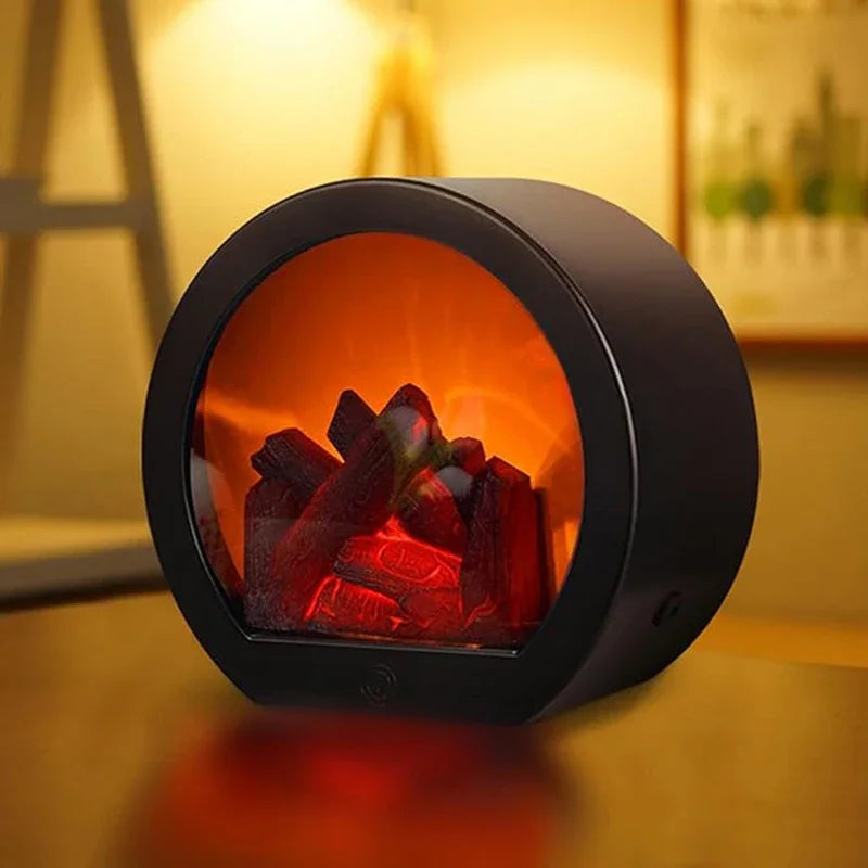 Mini USB Fireplace Lamp