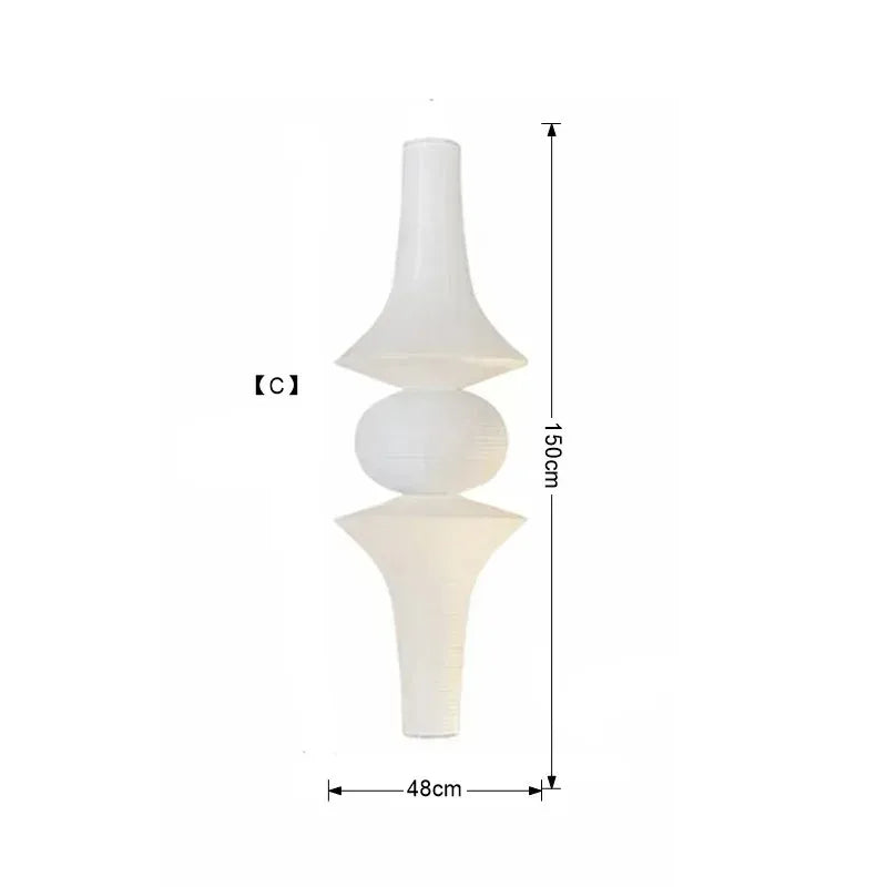 Noguchi Pendant Janpanese Ceiling Light for soft bedroom ambience