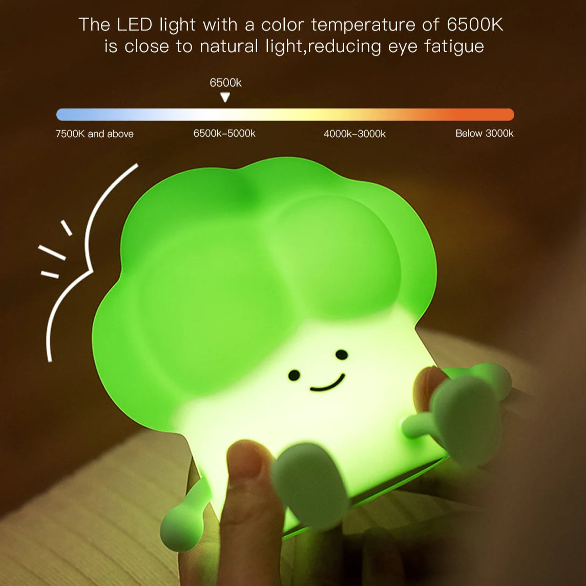 BrightBroccoli Silicone LED Night Light