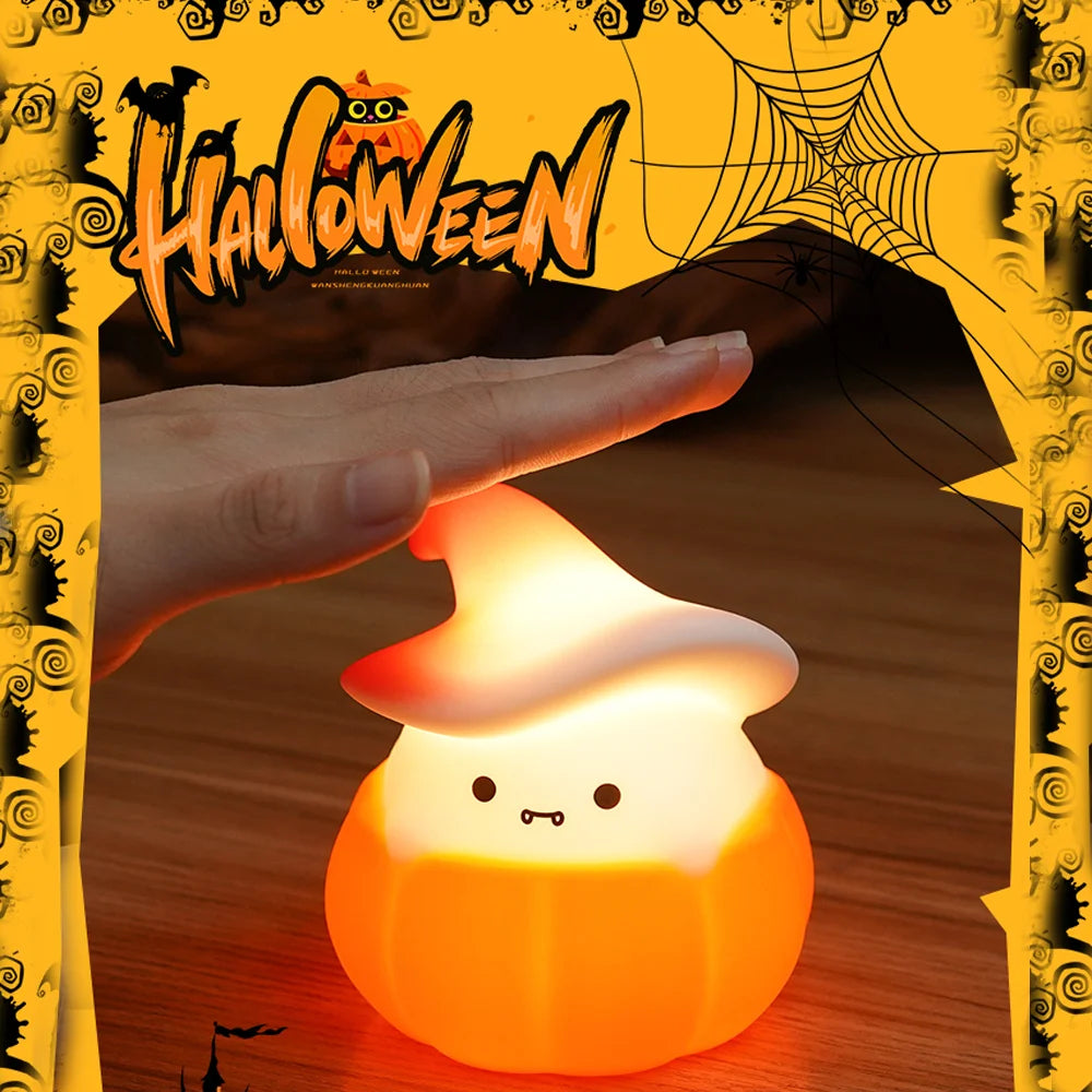 Spooky-Cute Pumpkin Ghost Nightlight