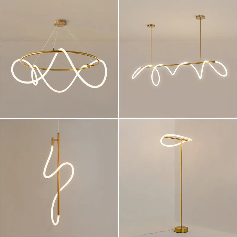 Chandelier Dimmable Long Wall Light decorative lighting detail