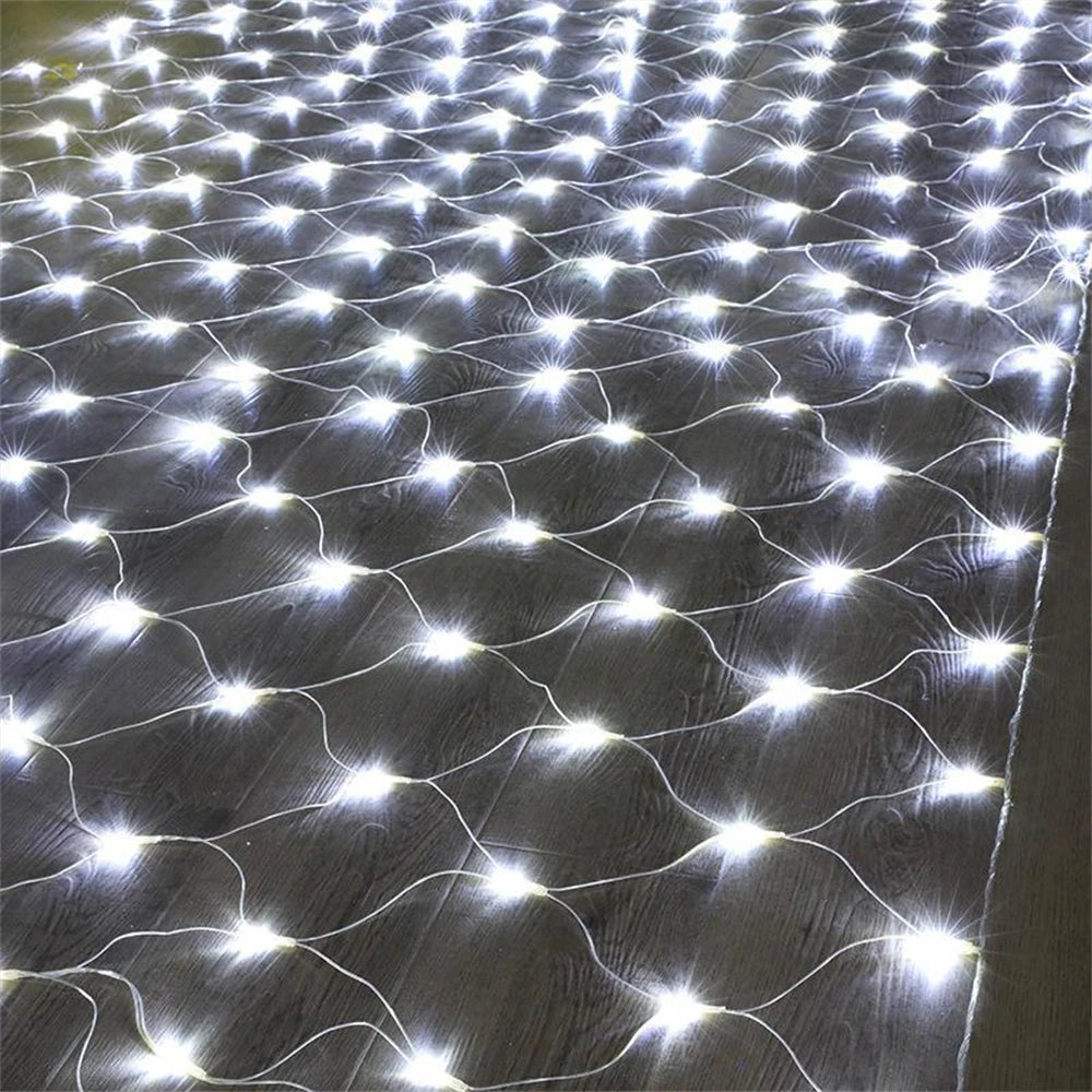 LED Net Mesh Fairy Curtain Light – Outdoor Waterproof Garland