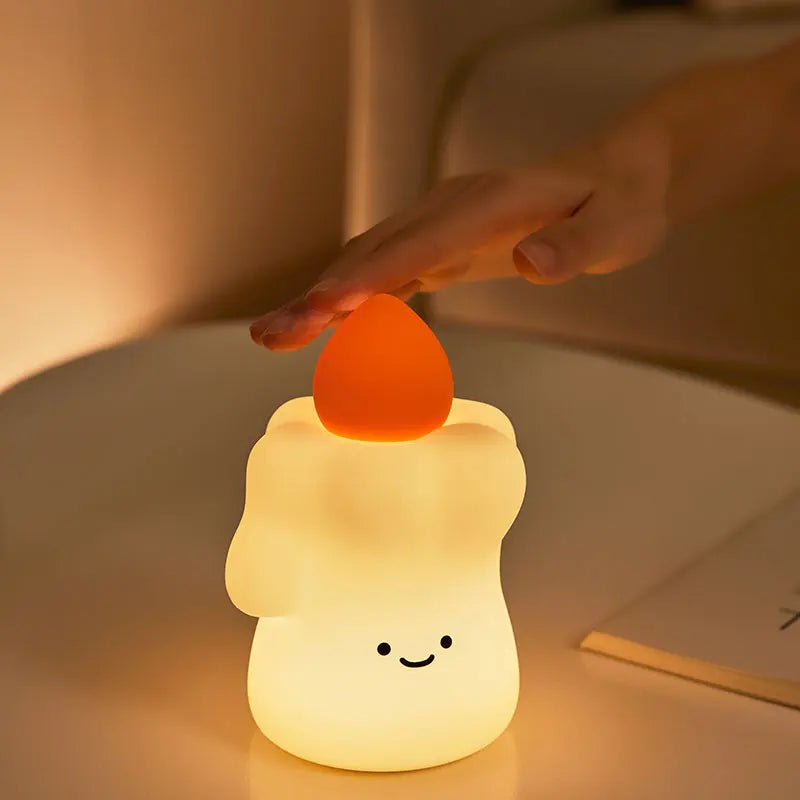 GlowCandle Silicone Night Light