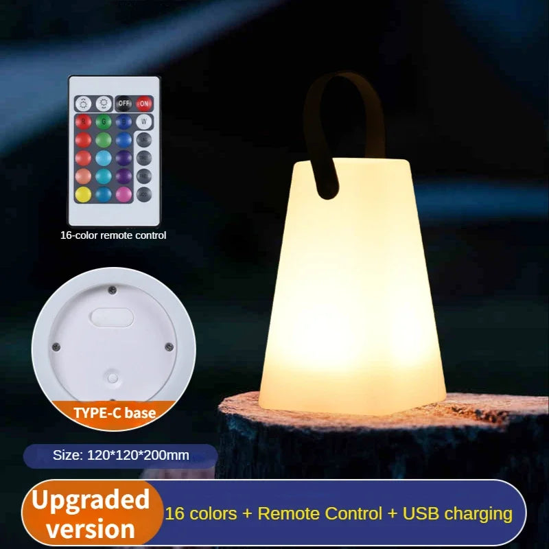LUMINA GLOW – Portable Ambient Night Lamp with RGB Dimming