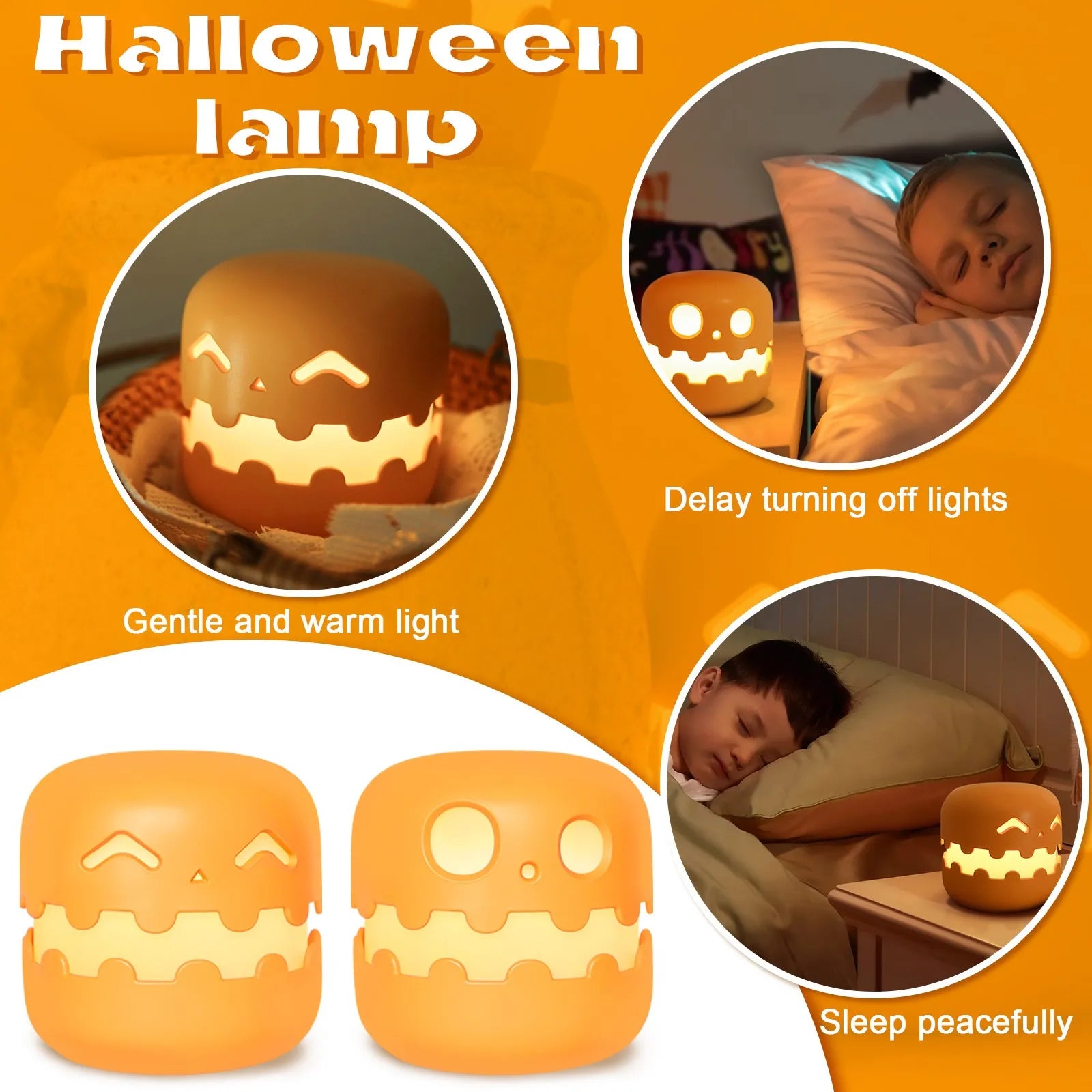 SpookyGlow Jack-O-Lantern Nightlight