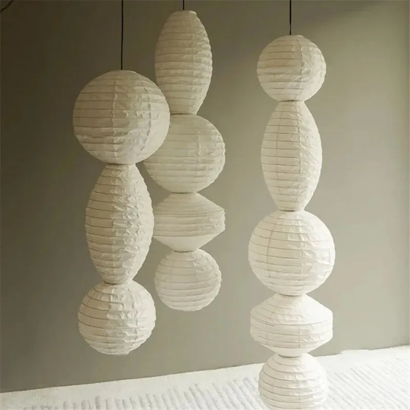Noguchi Pendant Janpanese Ceiling Light decorative lighting detail