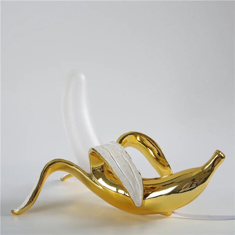 Nordic Modern Banana Led Night Lights Living Room Decoration GlassTable Lamps Bedroom Bedside Desk Lamp Home Decor Light Fixture