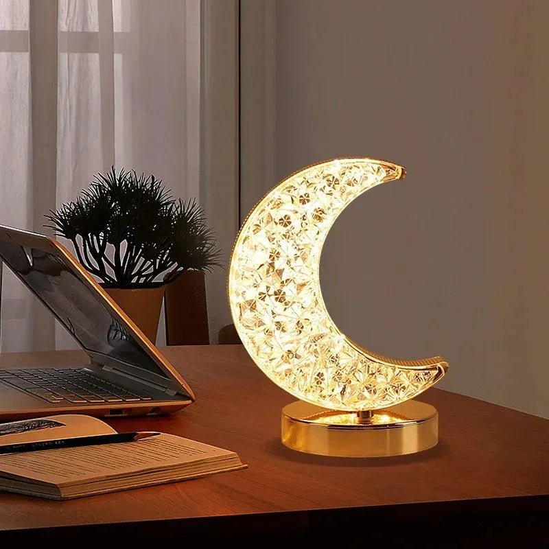 Rechargeable Glowing Crystal USB Nightlight