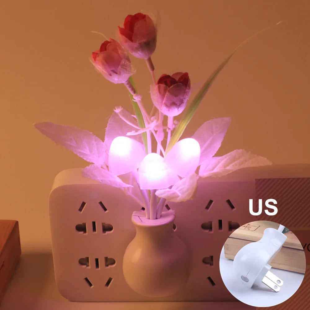 Mushroom Flower Bouquet Plug-In Nightlight