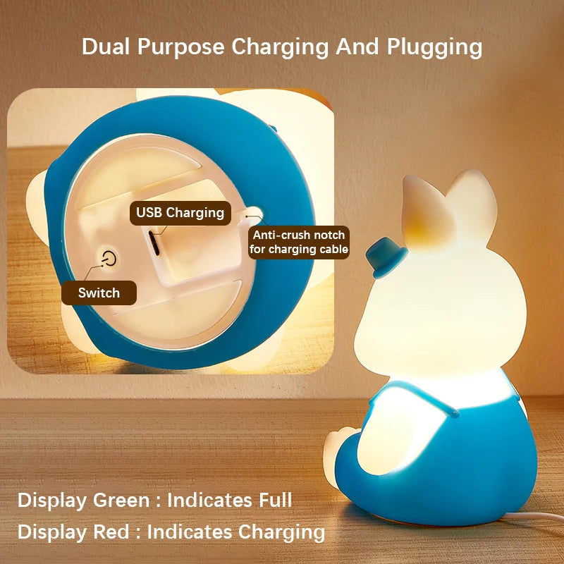 Rabbit Night Light Battery Color-Changing alternate product view