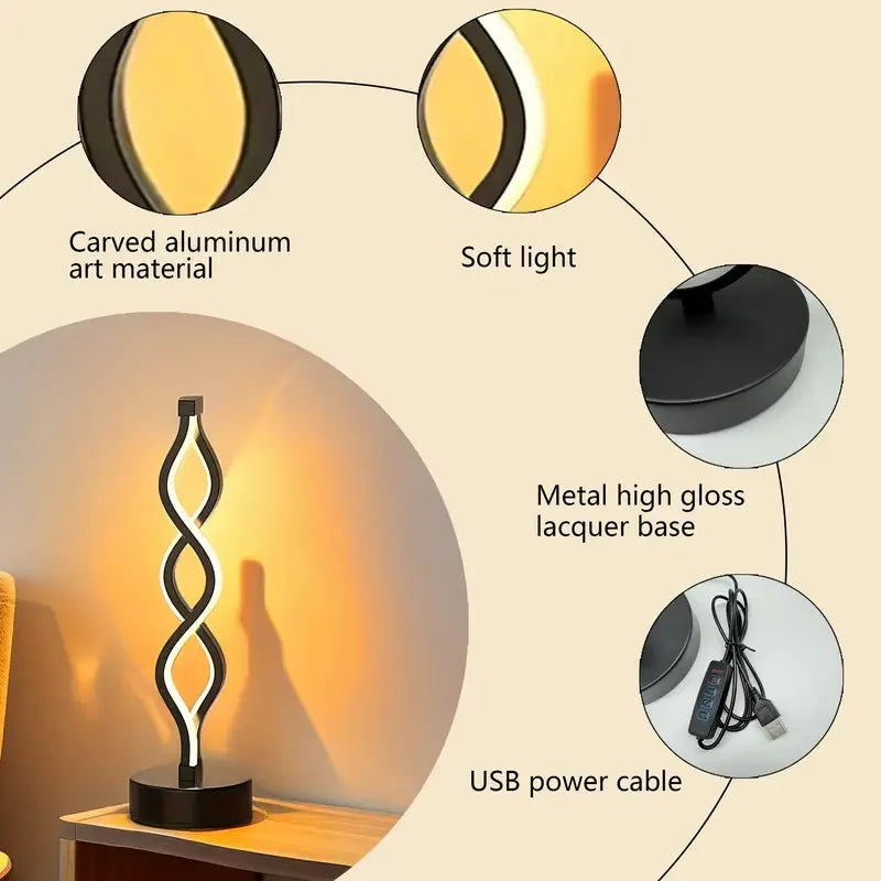 Lumia Sculptural LED Table Lamp