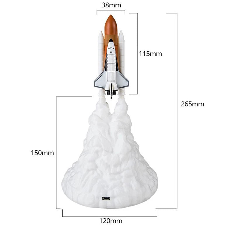 Rocket Launch Night Lamp