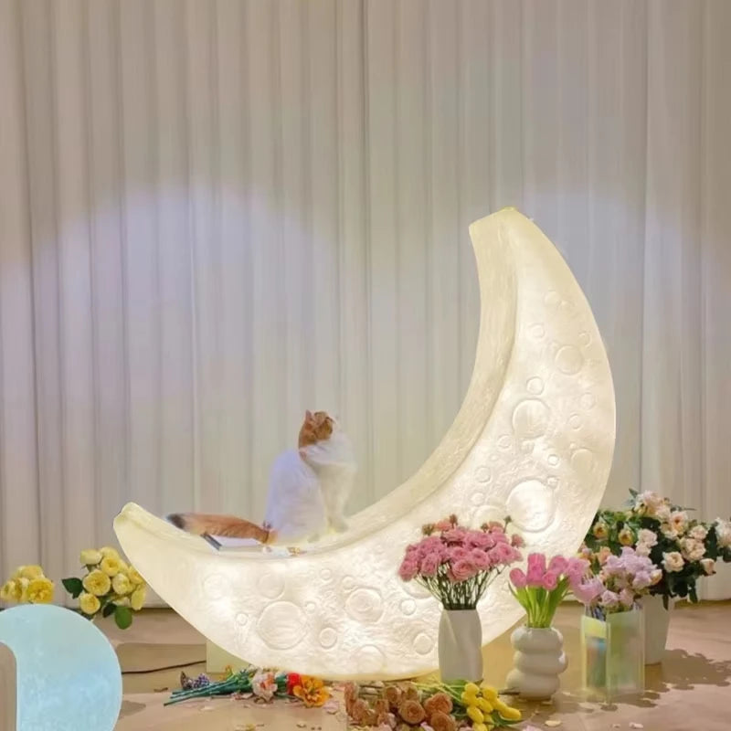 Crescent Moon Floor Lamp