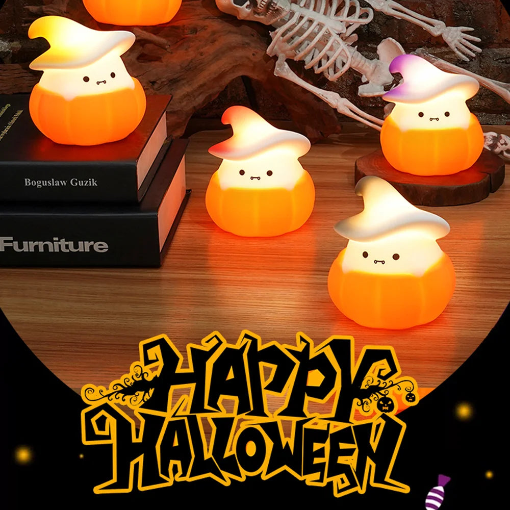 Spooky-Cute Pumpkin Ghost Nightlight