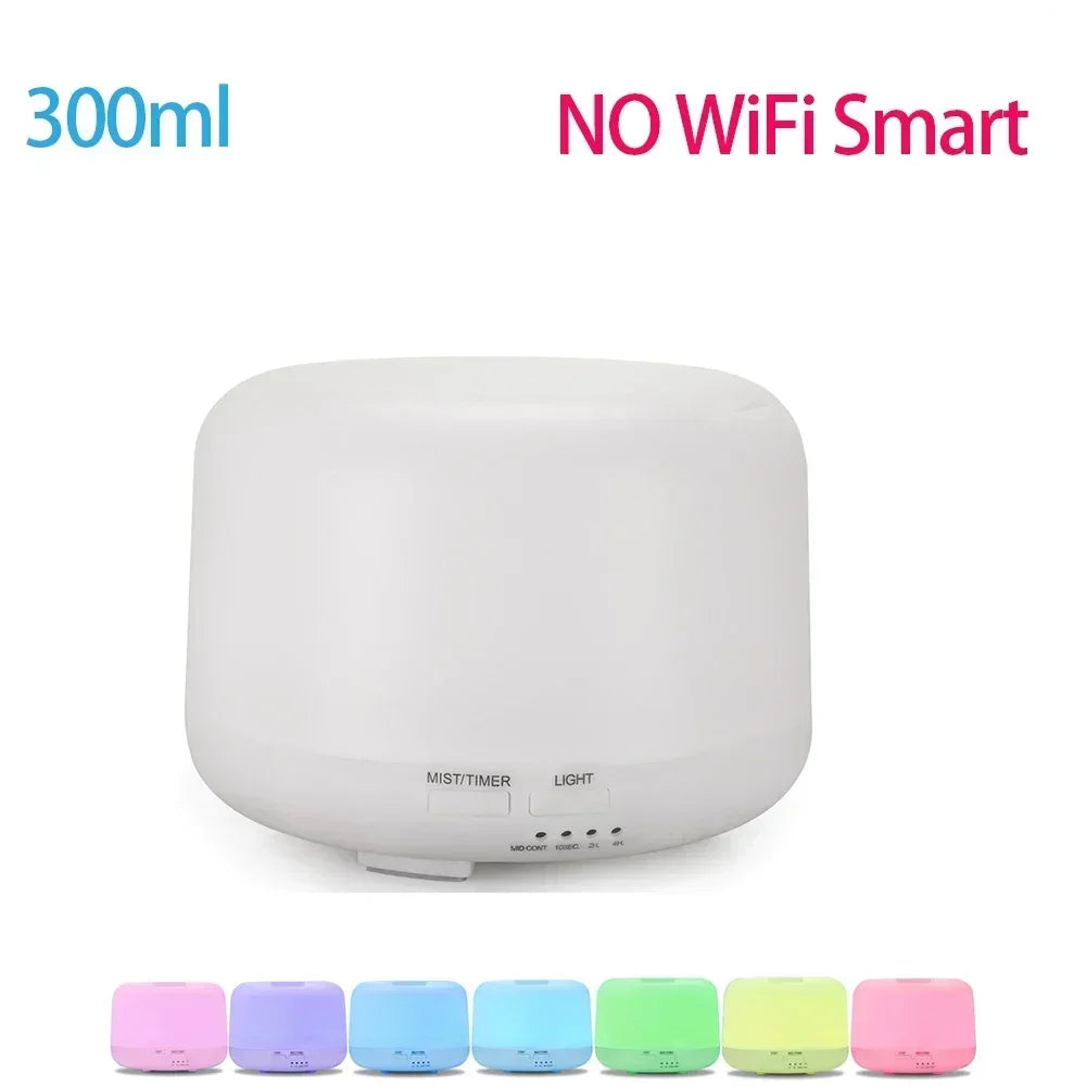 WiFi 500ML Electric Humidifier Night Light Remote Control variant product view