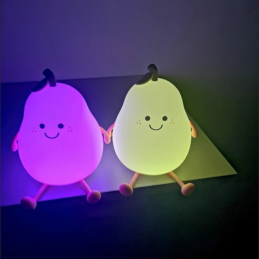 GlowPear RGB Silicone Night Light