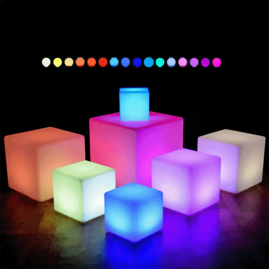 RGB Glow Cube Nightlight - For Outdoor or Indoor Use