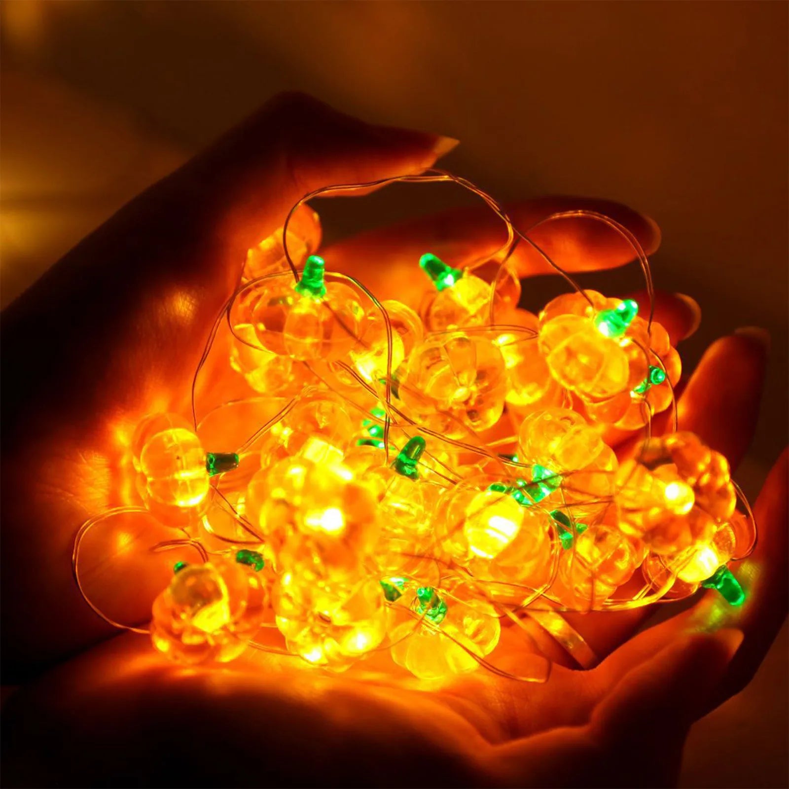 Halloween Eyeball Horror LED String Lights – USB Powered Spooky Décor