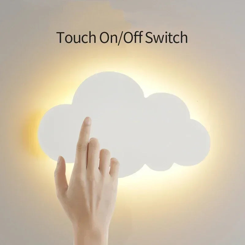 Cloud Wall Light Touch Control for soft bedroom ambience