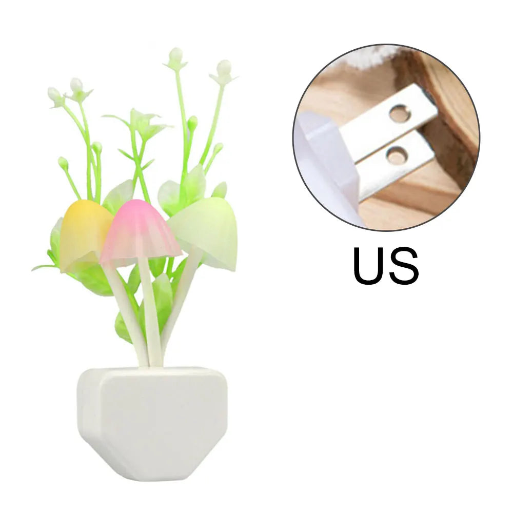 Mushroom Flower Bouquet Plug-In Nightlight