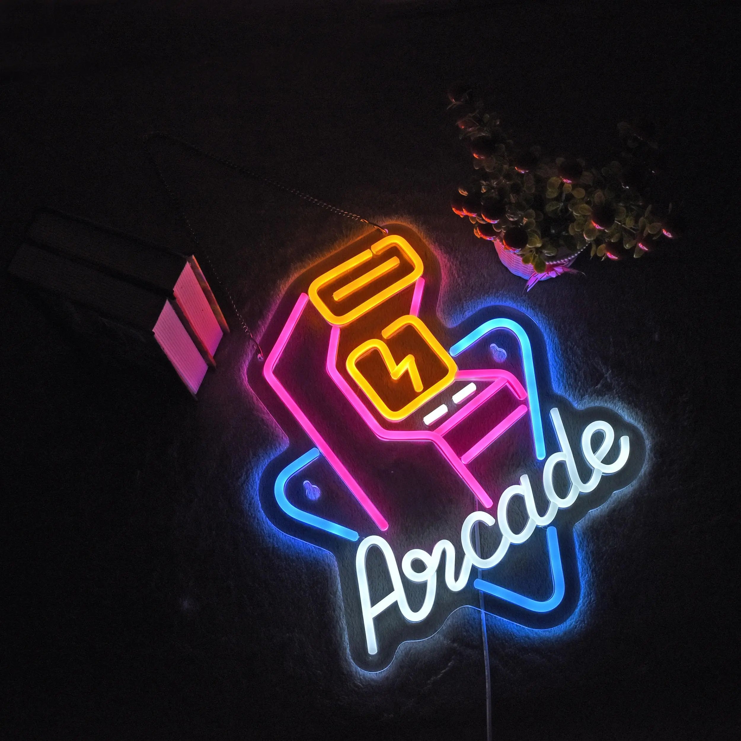 Arcade Personalized Gamification Neon Wall Light Dimmable alternate product view