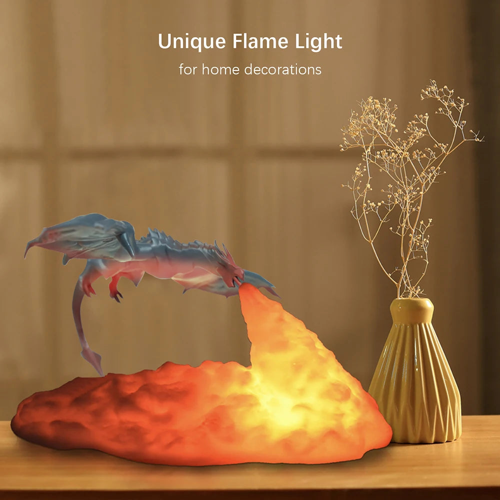 Fire-Breathing Dragon Lamp