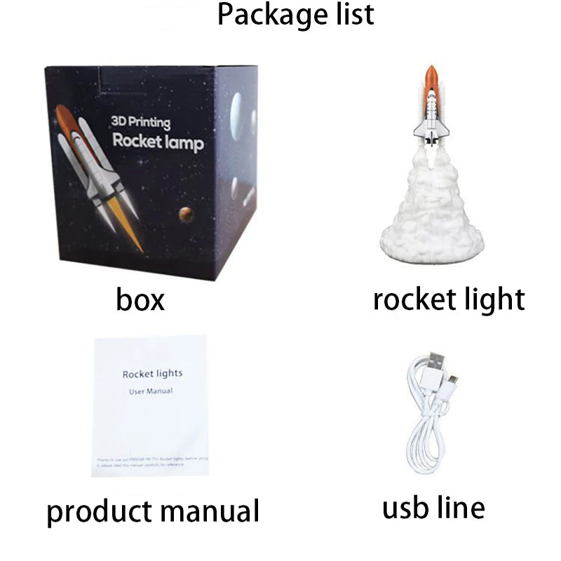 Rocket Launch Night Lamp