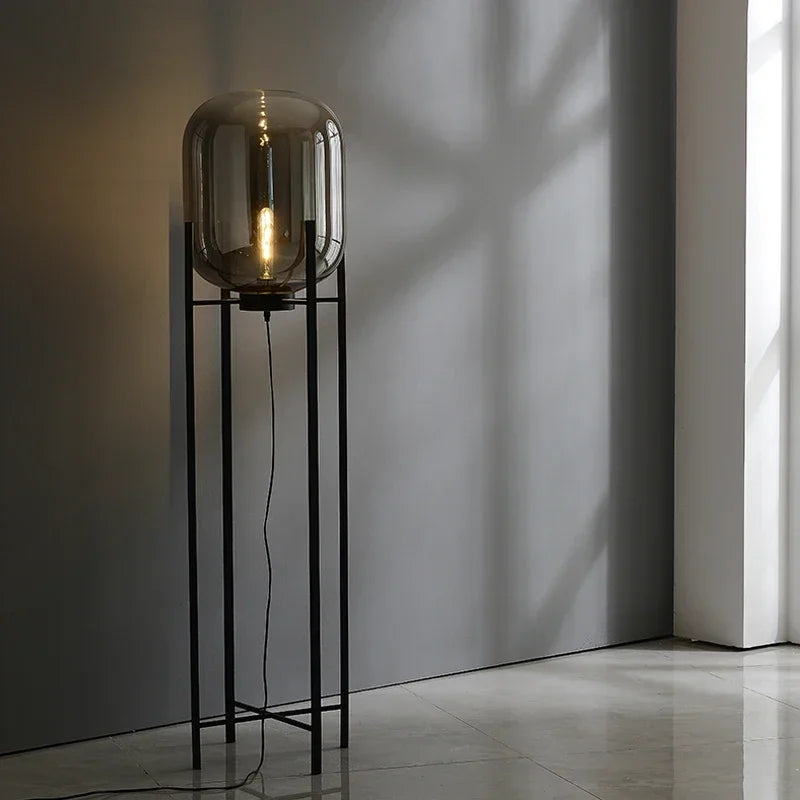 Villa Bubble Oda Floor Lamp shown as soft ambient home lighting