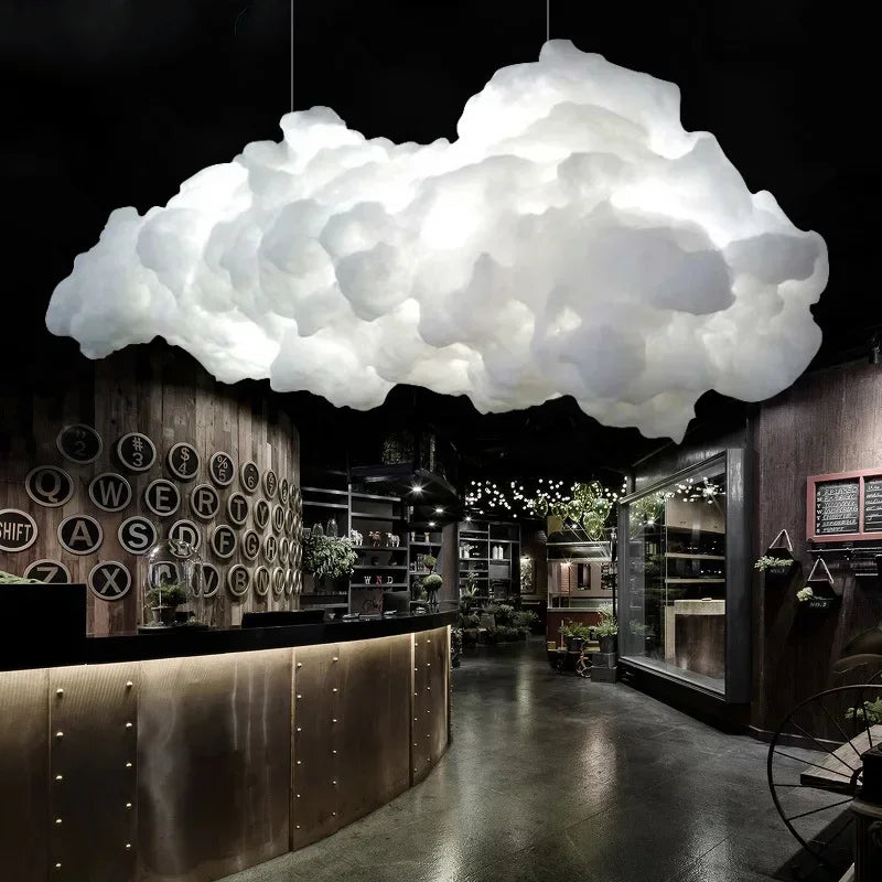 Nordic Cloud Pendant Lamp – Floating Atmosphere Light for Ceiling