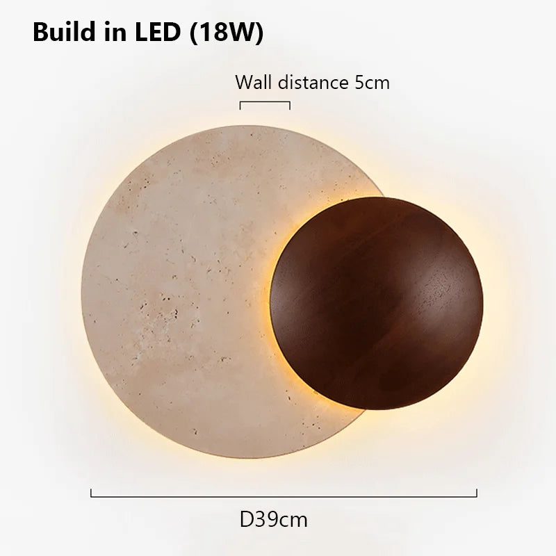 Soluna Travertine Wall Light