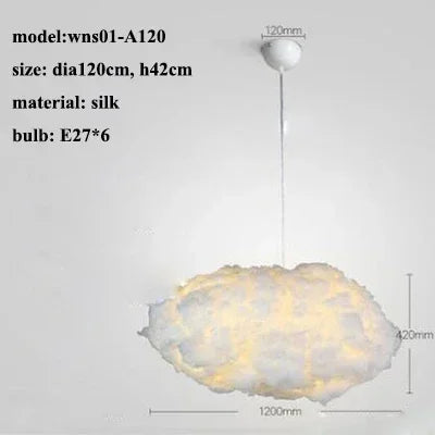 Nordic Cloud Pendant Lamp – Floating Atmosphere Light for Ceiling