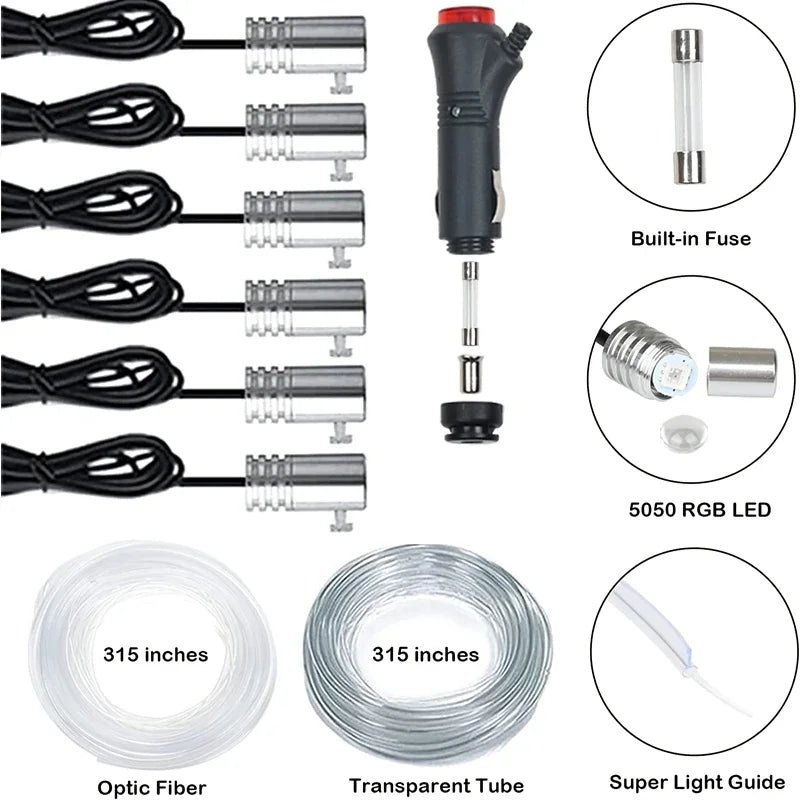 Flexible El Wire Neon Wall Light Dimmable USB design detail view