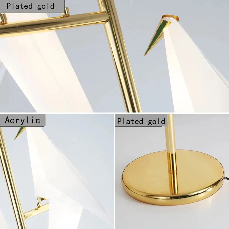 Aves Perch LED Floor, Table, Wall Lamp