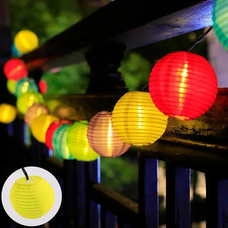Lantern String Lights Solar Battery variant product view