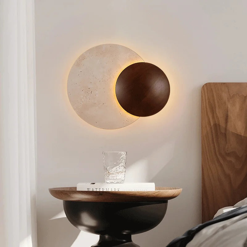 Soluna Travertine Wall Light