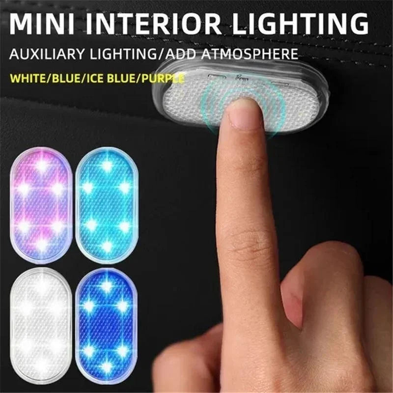 Rechargeable Car Interior Neon Wall Light USB shown as soft ambient home lighting