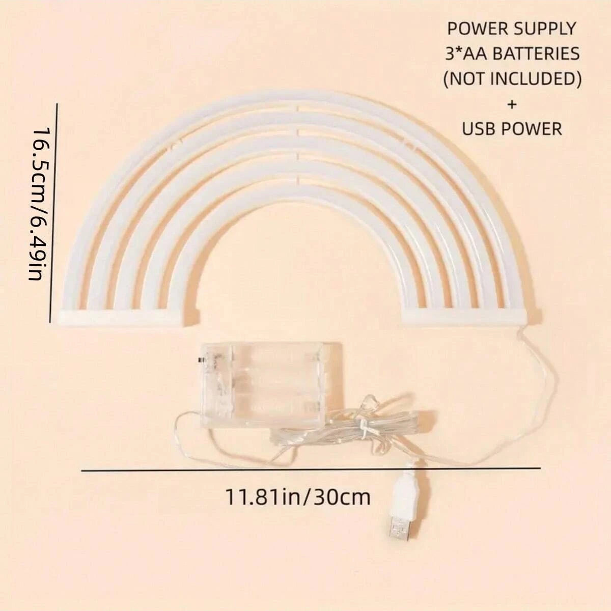 1PC 30CM 11 Neon Wall Light Color-Changing shown as soft ambient home lighting