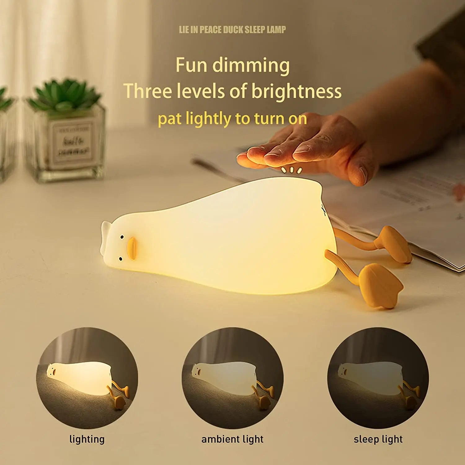 Cozy Duck Silicone Night Light