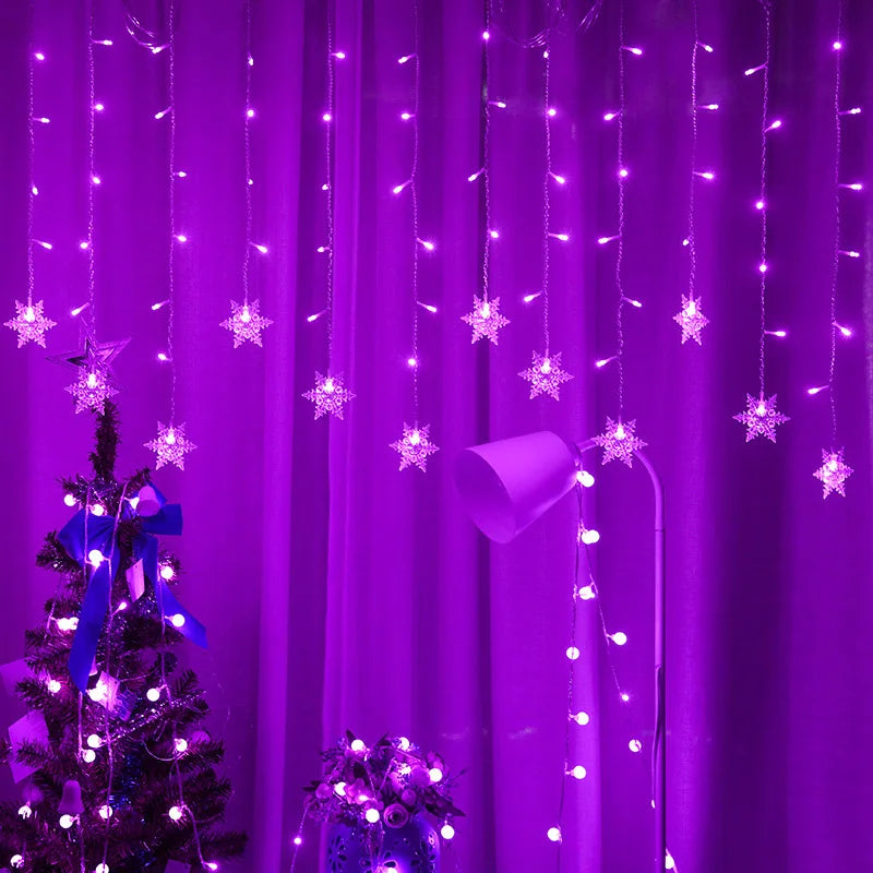Window Curtain Fairy String Lights Touch Control Dimmable design detail view