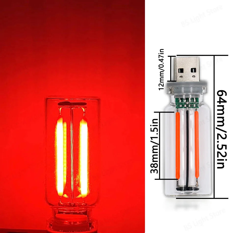 Retro Edison Dimmer Bedside Table Lamp Dimmable USB lifestyle product view