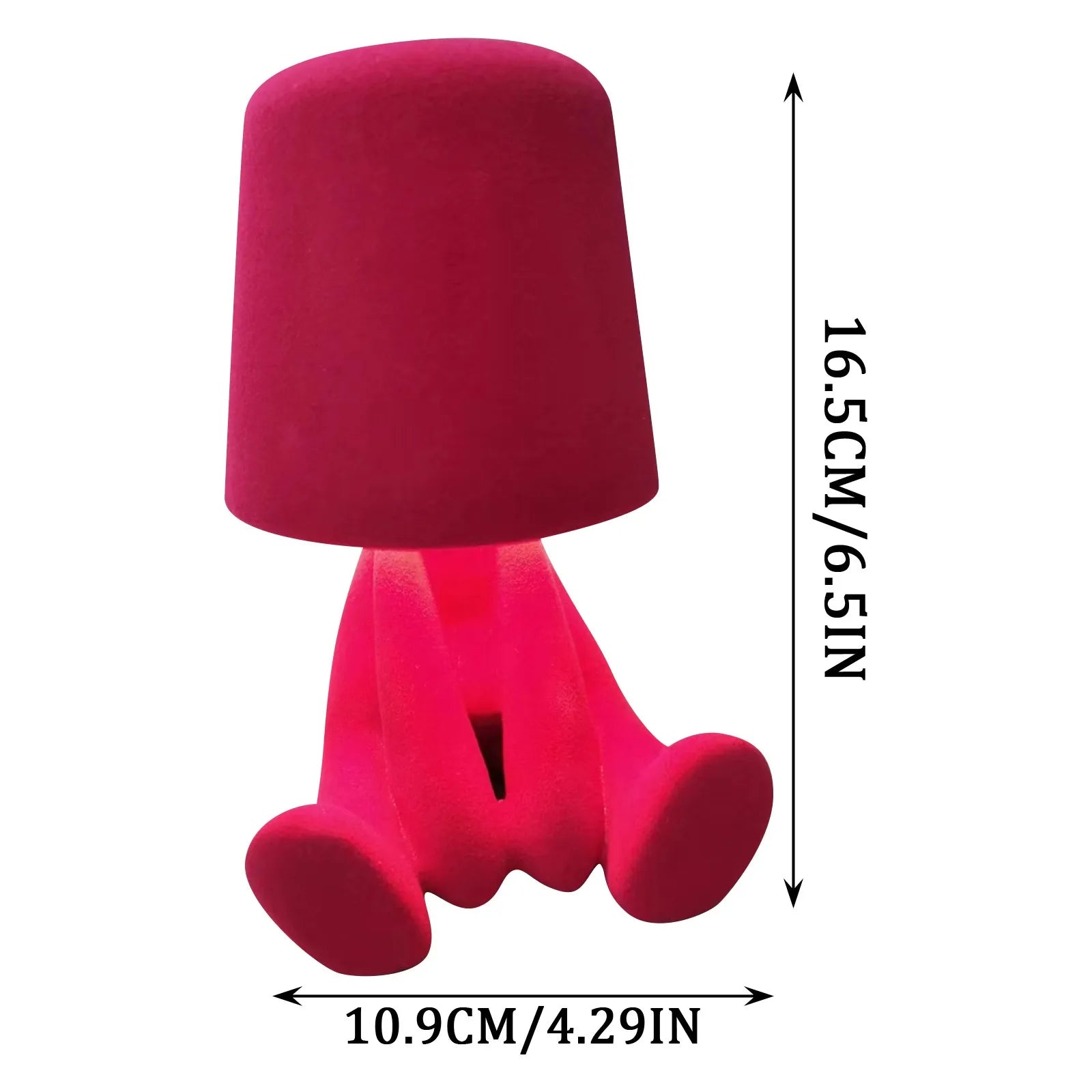 Flocked Figurine Touch Lamp
