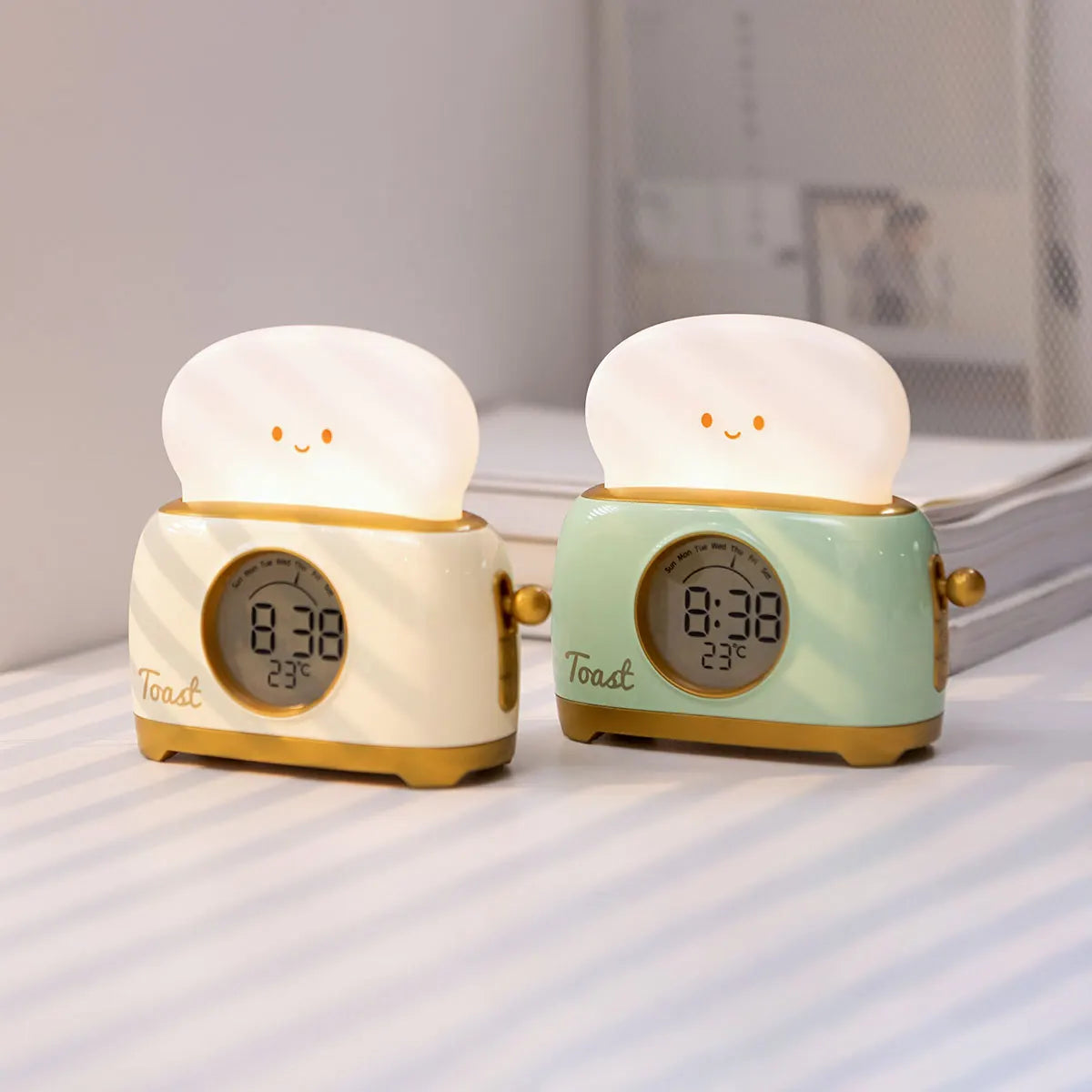 Lights Alarm Clock Alarm Clock Lamp Dimmable USB design detail view