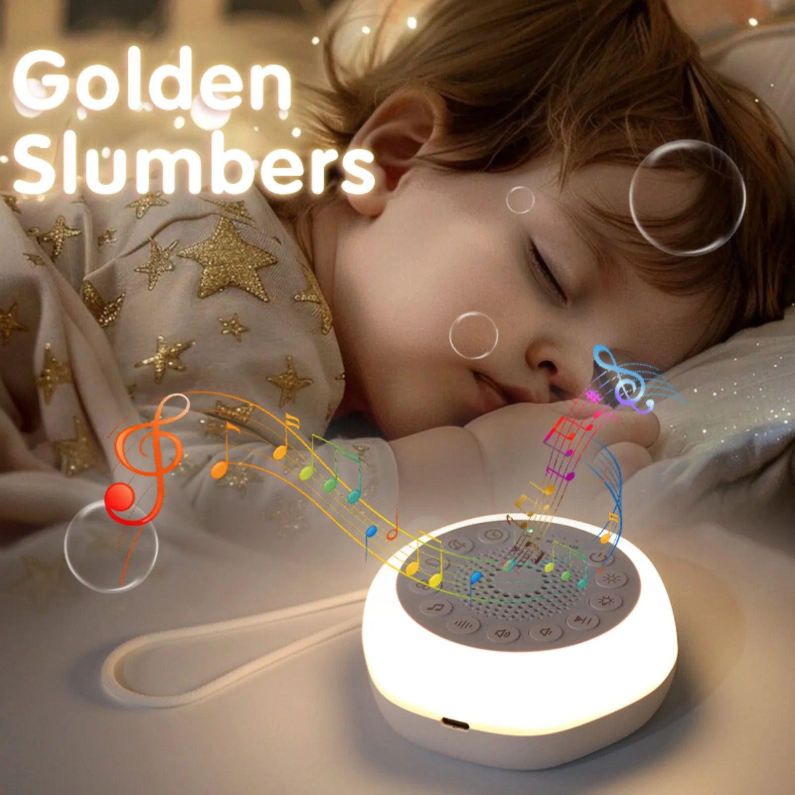LullabyGlow Sound Machine & Nightlight