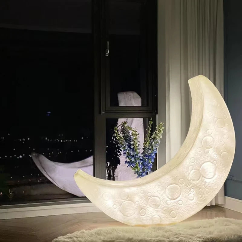 Crescent Moon Floor Lamp
