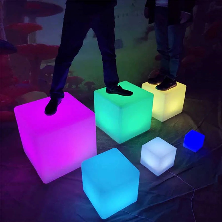 RGB Glow Cube Nightlight - For Outdoor or Indoor Use